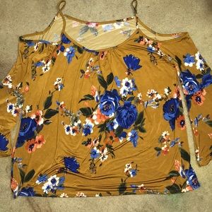 Cold shoulder blouse